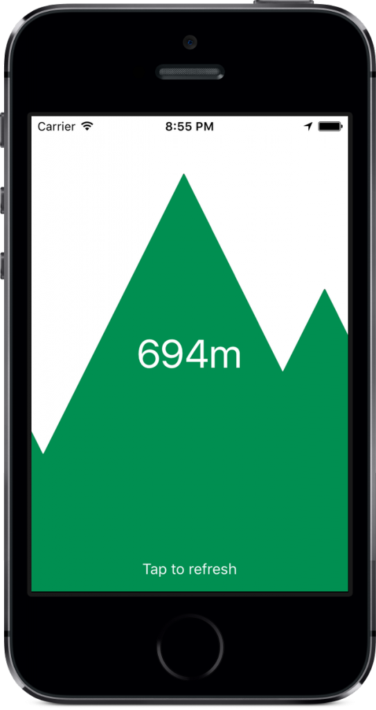Altitude app for iPhone
