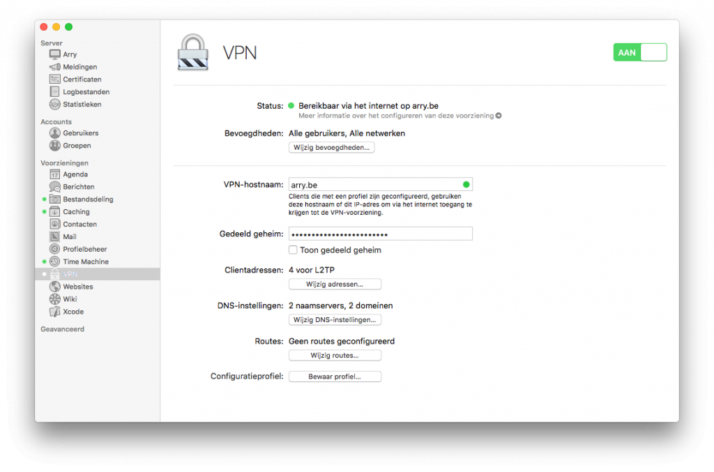 macos server vpn on macstadium